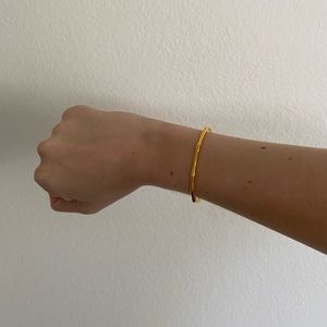 Missoma London Gold Molten Cuff Bracelet